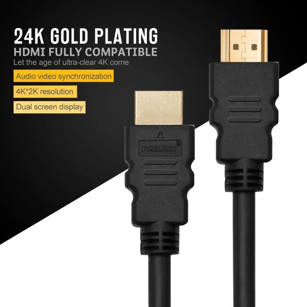 4K high-speed data transfer HDMI-compatible Gold Plated Cable Video Cables / For Netflix Roku TV PC Monitor Projector PS5 Xbox