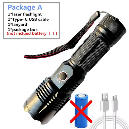 High-power Handheld Flashlight / Durable Design Handheld Flash Light for Emergencies, Camping, Hiking